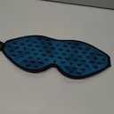 LitBear Breathable Sleep Mask, 3D Eye Mak Sleep for Side Sleepers Women Men, Light Blocking Sleeping Mask with Adjustable Strap, Soft Lightweight Eye Cover for Travel, Night Work, Nap, Office - Blue