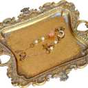 Ring Holder Jewelry Dish, Gold Trinket Tray for Rings,Wedding Gift for Women