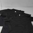 3 Packs Workout Shirts for Men - Activewear Tops Gym Shirts Dry Fit Mesh Moisture Wicking Running Fitness Short Sleeve Crewneck Sports Athletic T-Shirt Tops 3P05-Black-S