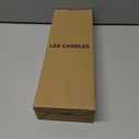 Christmas Flameless Taper Candles, Christmas Deer LED Taper Candles with Timer, 2 Pcs Christmas Deer LED Flameless Candlesticks with 3D Flame for Home Decor(0.79 x 11.4)