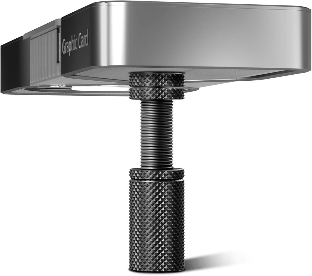 GPU Support Bracket, 1.26-2.75Inch GPU Sag Bracket with Non-Slip Sheet, GPU Holder for Prevent Graphics Card Sag (Black)