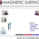 Loddie Doddie Magnetic Dry Erase Board - 24 x 36 in, White Frame - Wall-Mount Whiteboard for Office & Home - Stain-Resistant Magnetic Whiteboard for Wall - Built-in Tray on Marker Board
