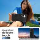 LUMARKE Strong Magnetic for Samsung Galaxy S24 Case - Military-Grade Drop Tested - Built-in Kickstand Shockproof Protective Phone Cover 6.1 for Women Girls - Black