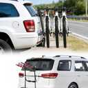 Bike Rack for Car, Car Bike Rack 3-Bike Compact Folding Portable Adjustable Trunk Bike Rack Fits Most Cars Hatchbacks SUVs Sedan and Minivans