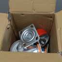 5"x2" Heavy Duty Casters Set of 4-4000 lb Capacity Industrial Caster Wheels with Polyurethane & Cast Iron, Swivel Plate Casters for Platform Trucks, U-Boat Carts, Military Equipment (4 Swivel)