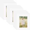 ZBEIVAN 8x10 White Picture Mats for 5x7 Pictures 25 Packs, Acid-Free White Core Bevel Cut Frame Mattes for Photos, Prints, Drawings, or Artworks