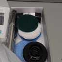 Leebein Electric Spin Scrubber, Cordless Cleaning Brush with 8 Replaceable Brush Heads, Tub and Floor Tile 360 Power Scrubber Dual Speed with Adjustable & Detachable Handle for Bathroom Kitchen Car (White)