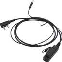 Noise Cancelling Headset Audio Adapter 2-Pin K1 Plug to 3.5mm Walkie Talkie Connector for Baofeng UV-5R UV-82HP BF-F8HP BF-888S AR-152 Kenwood TK-2312 Archsell AR-5 Retevis RT17 RT21