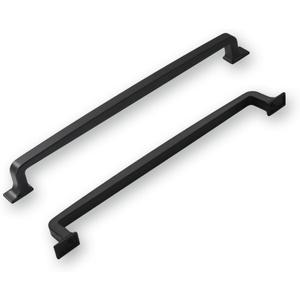 Khtumeware 2 Pack 8 Inch Matte Black Cabinet Handles - Drawer Pulls for Kitchen Cabinets, Cupboards, and Drawers - Hardware Handles