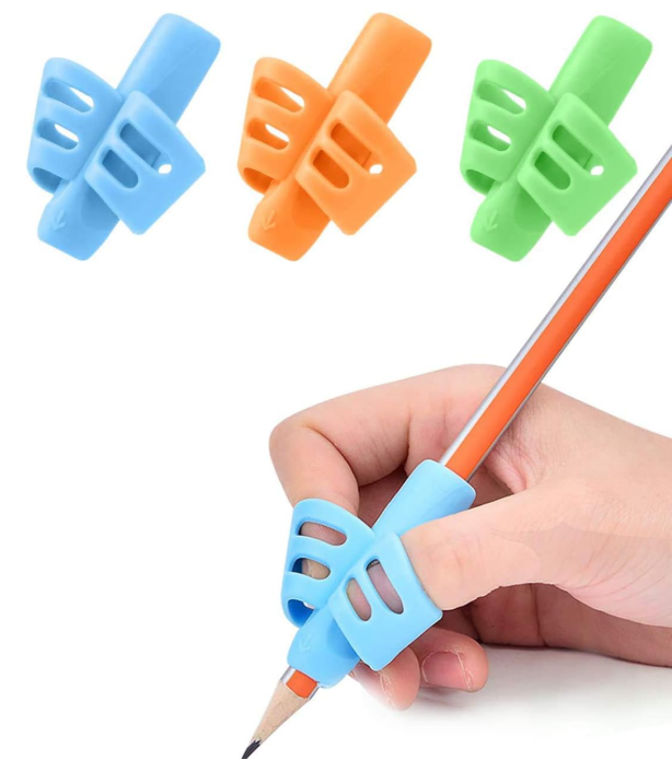 JuneLsy Pencil Grips for Kids Handwriting Pencil gripper Pencil Holder Posture Correction Training Writing AIDS for preschooler Kids toddler Children Special Needs (3 PCS)
