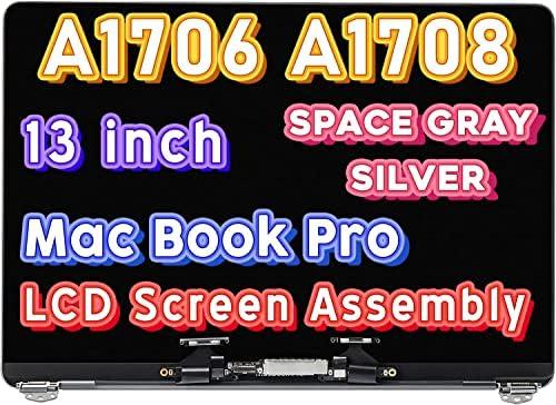 Space Gray Retina LCD Screen Display Assembly for MacBook Pro 13" A1706 A1708 Space Gray Retina LCD Screen Display Assembly for MacBook Pro 13" A1706 A1708