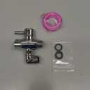 Brass Shower Arm Diverter Valve for Handheld Shower Head and Fixed Spray Head G1/2 3 Way Universal Bathroom System Component Replacement Part, Polished Chrome