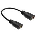 8K HDMI Female to Female Cable, 1FT, high-Speed HDMI Extension Cable, Supports 8K@60HZ, Suitable for Computers High Definition Cable for TV Set-top Box, Female to Female Connector