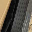 BHG Metal No-Assembly Freestanding Dog Gate with Door Walk Through, Extra Wide 96", Extra Tall 32" Pet Gate, Accordion Puppy Folding Playpen Dog Fence, with 2PCS Support (Black, 8 Panels)