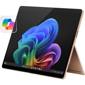Microsoft Surface Pro 2-in-1 Laptop/Tablet (2024), Windows 11 Copilot+ PC, 13" Touchscreen Display, Snapdragon X Plus (10 Core), 16GB RAM, 512GB Storage, Dune