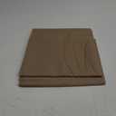OVZME Taupe Sheer Curtains 84 Inches Long 2 Panels - Soft Light Filtering Window Sheer Panels for Living Room/Bedroom, Top Dual Rod Pocket, 1 Pair, Each 42Wx84L Inches