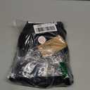 AISIZE Women's Retro V-Neck Ruffle Cap Sleeve Cocktail Business Dress, Extra Large, Black 