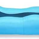 Eaacaa Inflatable Sofa - Cool Inflatable Chair, Easy to Set up, Portable, Waterproof, air Leakage-Proof Design-Ideal Sofa for Backyard Beach Trips Camping picnics and Music Festivals (Azure)