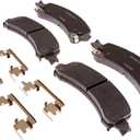 ACDelco Silver 14D974ACHF1 (19387649) Ceramic Rear Disc Brake Pad Set with Clips