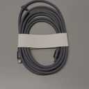 LISEN 10FT USB C Cable Fast Charging, Chubby 240W Cable USB C to USB C Fast Charging Soft Silicone USBC to USBC Parallel Cable for iPhone 17 Pro Max 16 15 Air Samsung S25 Ultra MacBook Pro Air iPad (Grey)