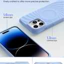 ORNARTO Vortuxe for iPhone 14 Pro Max Case 6.7" | 2X MIL-STD Drop Protection | Compatible with MagSafe | Sleek Aesthetic Liquid Silicone Phone Cover - Sky Whisper