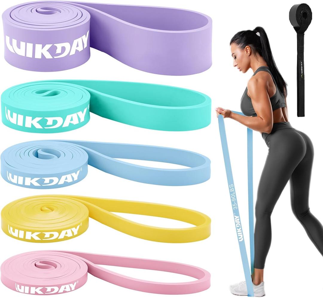 Resistance Bands for Working Out, Exercise Bands, Workout Bands, Pull Up Assistance Bands for Body Stretching Training Physical Therapy Muscle Training for Men & Women (8-100 lbs, 11 Pastel Color)
