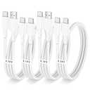 4 Pack Charging Cable 60W 3.1FT(2 Pack USB to USB C Cable and 2 Pack USB C to USB C Cable) Type C 60W Fast Charging Cable for iPhone 17 Series/16 Series/15 Series,iPad,AirPods,Watch,Samsung and More
