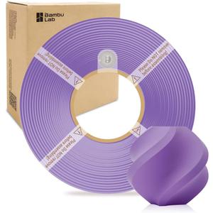 Bamboo Lab 1.75MM PLA Matte Filament High Speed Printing with RFID 1KG +/ - 0.03mm Eco Friendly 3D Printer Filament for Bambu Lab P1P/ P1S/ X1C/ X1/ A1/ A1 Mini (Without Spool) (Lilac Purple 11700)