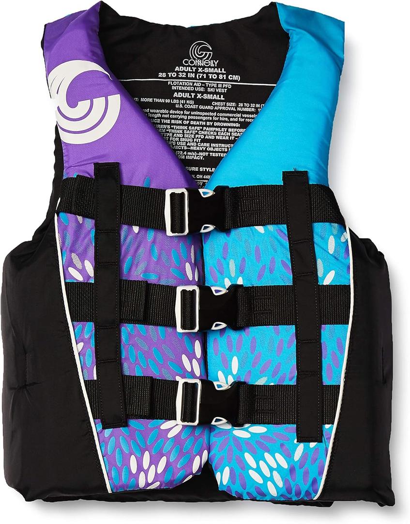 Connelly Teen Nylon Life Vest, 90 to 120 lbs, 

Adult Xsmall, 28 to 32 inches