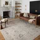 Loloi II Monroe Collection MON-04 Natural/ Multi 2'-6" x 4'-0" Accent Rug
