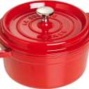 staub La Cocotte Round 40509-861 Pico Cocotte Round Cherry, 11.8 inches (30 cm), Large, Both Handed, Enameled Pot, Induction Compatible, Japanese Authentic Product