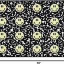 Flagship Carpets Smiley Faces Sit Spots on Composition Book Paper Educational Area Rug for Kids Room, Children's Classroom Rug for Teaching and Playroom, 5' X 7'6" - Yellow