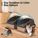 KITCATY 2PACK Stainless Steel Cat Litter Box, 20" L x 13.8" W x12 H Metal Kitty Litter Box with Lid, Never Absorbs Odors, Leak-Proof, Non-Sticky, Easy to Clean, with Scoop