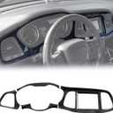 GearUp Dashboard Panel Trim Cover Compatible with Dodge Challenger 2015-2025+ Center Console Instrument Panel Cluster Panel (Carbon Fiber)