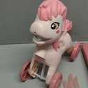 Pink Bubble Machine Blower Maker Lawn Mower Walking Toy Christmas Basket Stuffers Outdoor Summer Girls Kids Toddler 1st Birthday Best Gift for 1 2 3 Year Old Unique Cute Valentines Day Unicorn Gifts