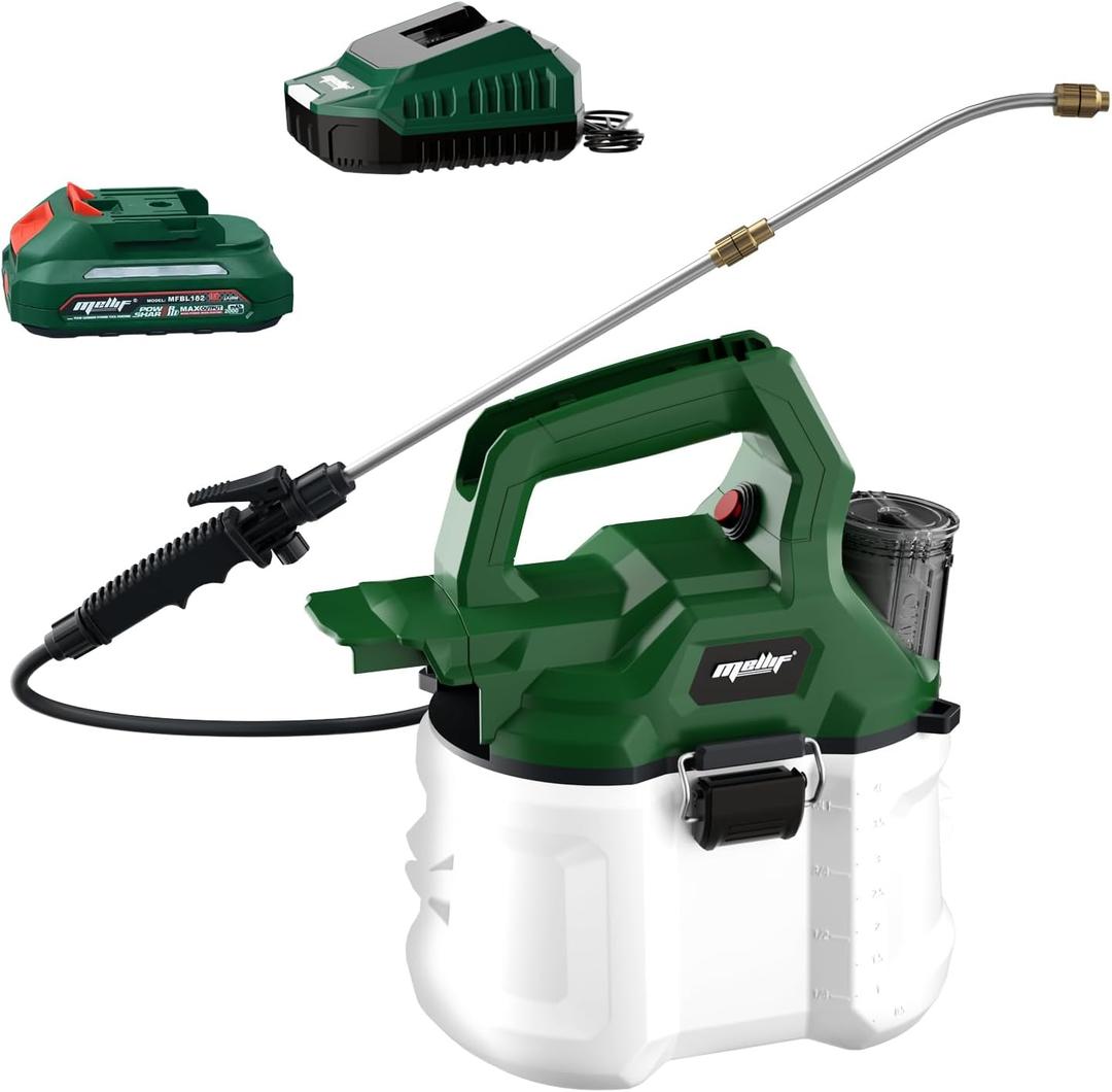 Mellif Cordless Garden Sprayer - 1 Gallon - 18v Battery Operated