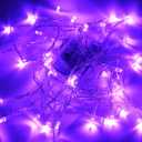 2 x Karlling Battery Operated Purple 40 LED Fairy Light String Wedding Party Xmas Christmas Decorations(Purple)