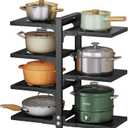 Pots and Pans Organizer for Cabinet, Heavy Duty Pot Pan Rack under Sink Organizers and StorageKitchen Cabinet Organizer with 7 Tiers