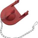 2 x Toilet Flapper Replacement parts for Flush Valves, 2-Inch, Shark-Fin, with Flappers and 11.22Inch285mm) Stainless Chains, Compatible with Kohler, Replacement Parts for WC Repair (1)