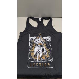 DC Comics Warner Bros. Womens Batman Batman Tarot Women's Fast Fashion Racerback Tank Top Shirt, Black, XXLarge US