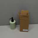 ANTIS'S HOME Soap Dispenser Liquid 11.84OZ | Ceramic Refillable Hand Dish Soap Dispenser for Kitchen Bathroom Light Green (Kiln-changed Green)