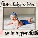 First Time Grandfather Gift, Grandpa Picture Frame for New Baby 8x10