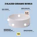 MalsiPree Elevated Dog Bowls - Puppy Adoption Gifts & Cute Puppy Accessories - 45 Tilt Feeding Station with Ceramic Dishes - Food and Bowls Set - Dog Birthday Gifts for Small Pets - Sand Beige