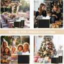 Offizon 12 Pcs Black&Gold Gift Bags, Paper Bags with Tissue Paper (4 Small 6", 4 Medium 8.7", 4 Large 12.6"), Party Favor Bags with Handles for Birthdays and Holidays