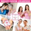30 Pack Breast Cancer Awareness Lip Balms Bulk Small Pink Ribbon Thank You Lip Balms Gifts Set Breast Cancer Awareness Bulk Items Moisturizing Care Survivors Gifts for Women Men Survivors