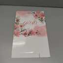 Watercolor Pink Floral Card Box Wedding Card Box Holder Gift Cards Receiving Box for Party Graduation Bridal or Baby Showers, Raffle Ticket Box Money Box for Birthday Party Retirements Anniversaries