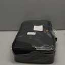 Relavel Makeup Case Large Makeup Bag Professional Train Case 16.5 inches Travel Cosmetic Organizer Brush Holder Waterproof Makeup Artist Storage Box, 3 Layer Large Capacity, with Adjustable Strap (Black)