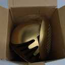 Gold Kitchen Utensils Set - Stainless Steel Cooking Tools, 15" All Metal Serving Utensils with Fork, Solid/Slotted Spoon, Spatula, Ladle, Skimmer, Tunner, Pasta Spoon, Large Spoon, Set of 9