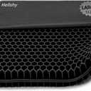 Extra Large Gel Seat Cushion, 17x17inch Double Thick Egg Gel Cushion for Pressure Pain Relief, Breathable Wheelchair Cushion Chair Pads for Car Seat Office Chair (Black) (Extra large (17x17x1.7inch), 2-black)