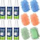 6 Pack Whiteboard Cleaner 3.4 Fl oz White Board Cleaning Spray Dry Erase Board Cleaner with Microfiber Shag Whiteboard Eraser Removes Stubborn Marks from Chalkboard (Pastel)